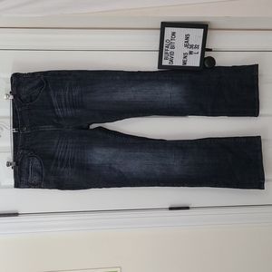 BUFFALO DAVID BITTON Mens Boot cut dark wash Jeans 36X32